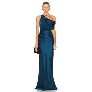 THE SEI Strapped Off Shoulder Gown in Marine Size 2 MSRP: $1,230